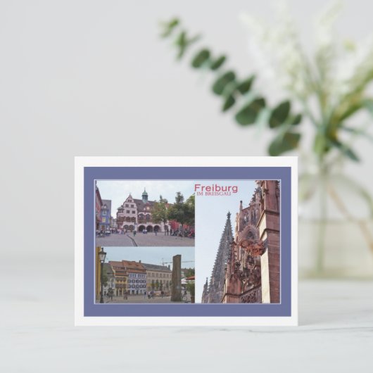 Postkarte Freiburg (Stehend Vorderseite)