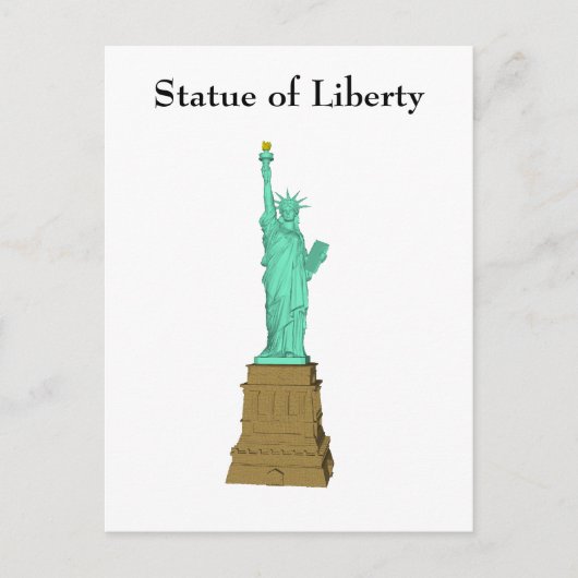 Postkarte: Freiheitsstatue Postkarte (Vorderseite)