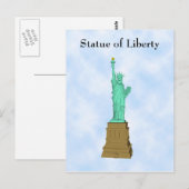Postkarte: Freiheitsstatue Postkarte (Vorne/Hinten)