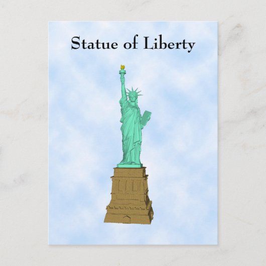 Postkarte: Freiheitsstatue Postkarte (Vorderseite)