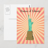 Postkarte: Freiheitsstatue Postkarte (Vorne/Hinten)