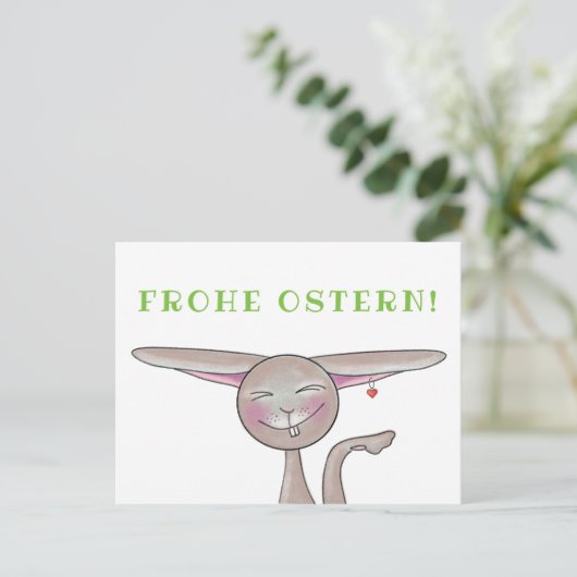 Postkarte Frohe Ostern (Stehend Vorderseite)
