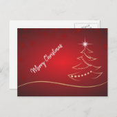 Postkarte. Frohe Weihnachten. Feiertagspostkarte (Vorne/Hinten)