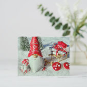 Postkarte. Frohe Weihnachten. Feiertagspostkarte (Stehend Vorderseite)