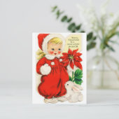 Postkarte "Frohe Weihnachten für eine "Liebe klein (Stehend Vorderseite)