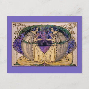 Postkarte: Frühling von Frances Macdonald Postkarte