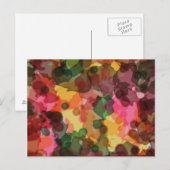 Postkarte, Frühlingsblumen, Wasserfarbe Postkarte (Vorne/Hinten)