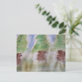 Postkarte für abstrakte Bäume (Stehend Vorderseite)