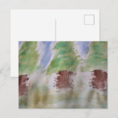 Postkarte für abstrakte Bäume (Vorne/Hinten)