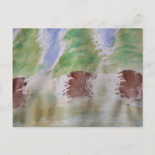 Postkarte für abstrakte Bäume (Vorderseite)
