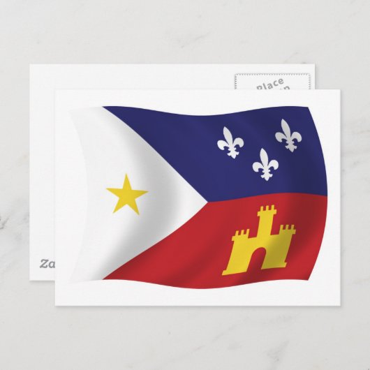 Postkarte für Acadiana (Vorne/Hinten)