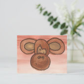 Postkarte für Affen (Stehend Vorderseite)