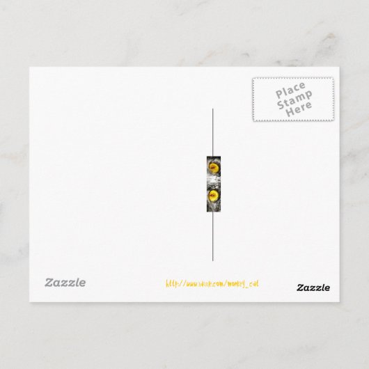 Postkarte für Affen (Rückseite)