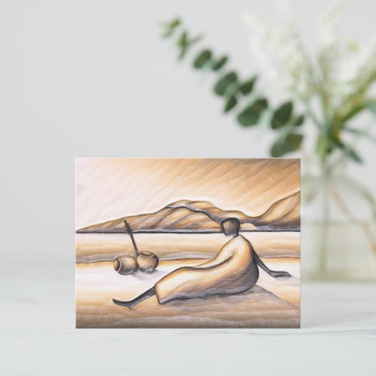 Postkarte für afrikanische Landschaften (Stehend Vorderseite)