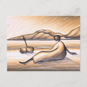 Postkarte für afrikanische Landschaften