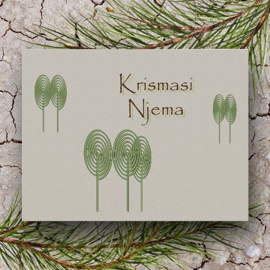 Postkarte für Afrikanische Weihnachtsfeiertage