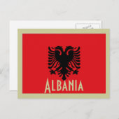 Postkarte für Albanien (Vorne/Hinten)