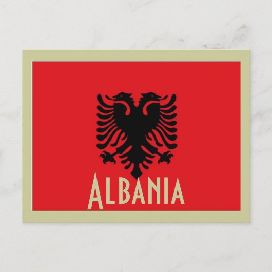 Postkarte für Albanien (Vorderseite)