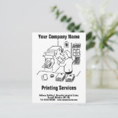 Postkarte für allgemeine Druckdienste (Stehend Vorderseite)
