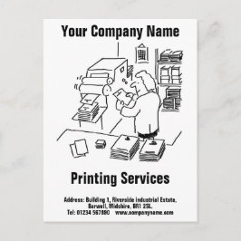 Postkarte für allgemeine Druckdienste
