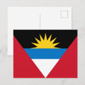 Postkarte für Antigua und Barbuda (Vorne/Hinten)