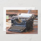 Postkarte für antike Schreibmaschine (Vorne/Hinten)