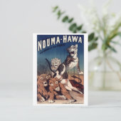 Postkarte für antike Zirkusshow (Stehend Vorderseite)