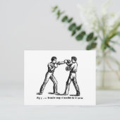 Postkarte für antikes Boxing (Stehend Vorderseite)