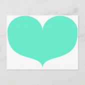 Postkarte für Aquamarines Herz (Vorderseite)