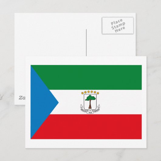 Postkarte für äquatoriale Guinea (Vorne/Hinten)