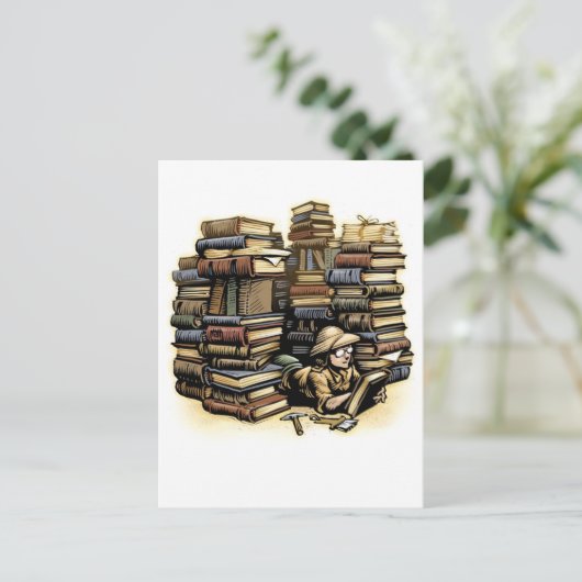 Postkarte für Archäologen (Stehend Vorderseite)