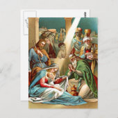 Postkarte für Babyjesus (Vorne/Hinten)