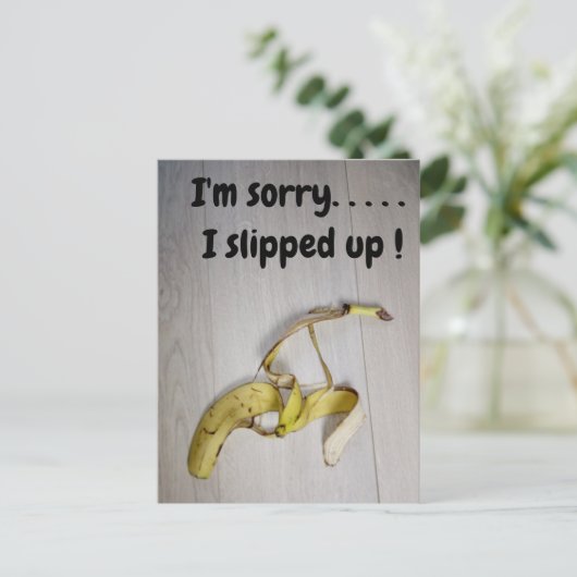 Postkarte für Bananenhaut (Stehend Vorderseite)