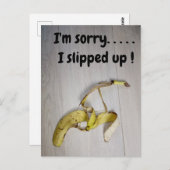 Postkarte für Bananenhaut (Vorne/Hinten)