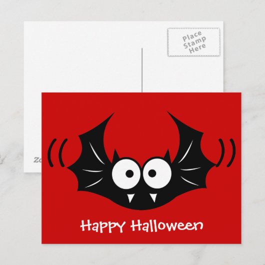 Postkarte für Bat-Vampire (Vorne/Hinten)