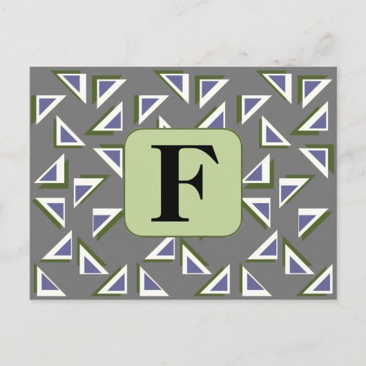 Postkarte für benutzerdefinierte Dreiecke (Vorderseite)