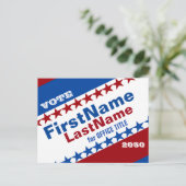 Postkarte für benutzerdefinierte Kampagne (Stehend Vorderseite)