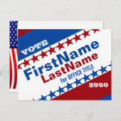 Postkarte für benutzerdefinierte Kampagne (Vorne/Hinten)