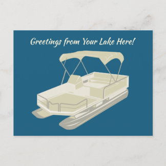 Postkarte für benutzerdefinierte Meldung Pontoon B