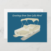 Postkarte für benutzerdefinierte Meldung Pontoon B (Vorne/Hinten)