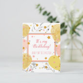 Postkarte für benutzerdefinierte niedliche Geburts (Stehend Vorderseite)