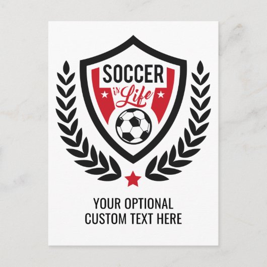 Postkarte für benutzerdefinierte Text- und Farbkom (Vorderseite)