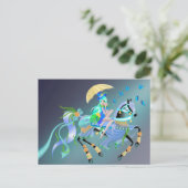 Postkarte für benutzerdefinierte verzauberte Pferd (Stehend Vorderseite)