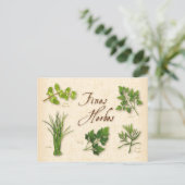 Postkarte für bestrafte Kräuter anpassen (Stehend Vorderseite)