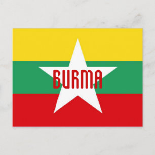 Postkarte für Birma/Myanmar
