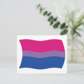 Postkarte für Bisexual-Stolz (Stehend Vorderseite)