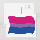 Postkarte für Bisexual-Stolz (Vorne/Hinten)