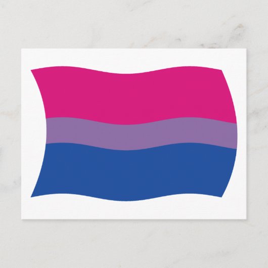 Postkarte für Bisexual-Stolz (Vorderseite)