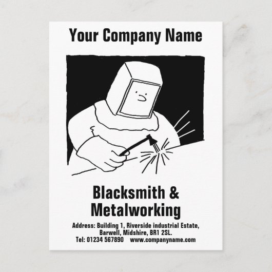 Postkarte für Blacksmith & Metalworking (Vorderseite)