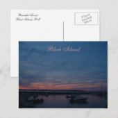 Postkarte für Block-Insel (Vorne/Hinten)